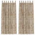 vidaXL Sametové závesy 2 ks šampanského 245 x 140 cm Zamat