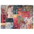 vidaXL Prateľný koberec patchwork 120x180 cm viacfarebný