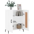 vidaXL Komoda biela 69,5x34x90 cm kompozitné drevo