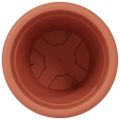 vidaXL Kulatý kvetináč 24 ks Tehlovo červená Ø 26 x 21.5 cm Plast