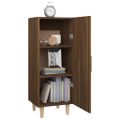 vidaXL Komoda hnedý dub 34,5x34x90 cm spracované drevo