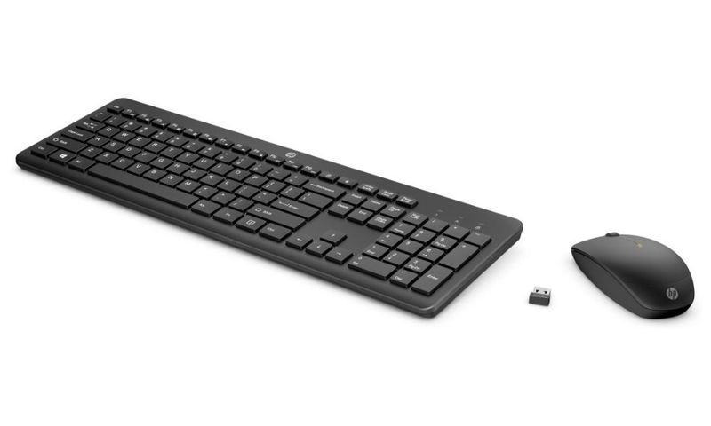 HP Wireless 235 Combo klávesnice a myš CZ/SK/ENG Set klávesnice a myši, bezdrátový, CZ/SK layout, USB, cerný