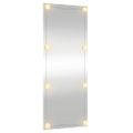 vidaXL Nástenné zrkadlo s LED svetlami 40x100 cm sklo obdĺžnikové