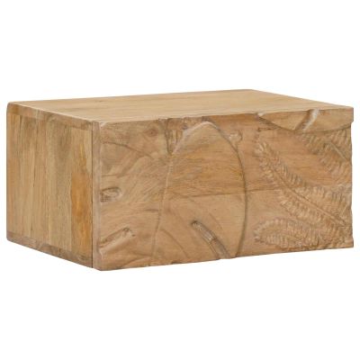 vidaXL Ručne vyrobený nočný stolík Teaková hnedá 40 x 30 x 20 cm