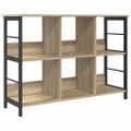 vidaXL Regál na knihy 6 úrovní 102 x 32 x 72,5 cm Kompozitné drevo