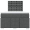 vidaXL Boxspring posteľ s matracom, tmavosivá 120x190 cm, látka