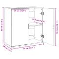 vidaXL Komody 2 ks biele 79x38x80 cm kompozitné drevo