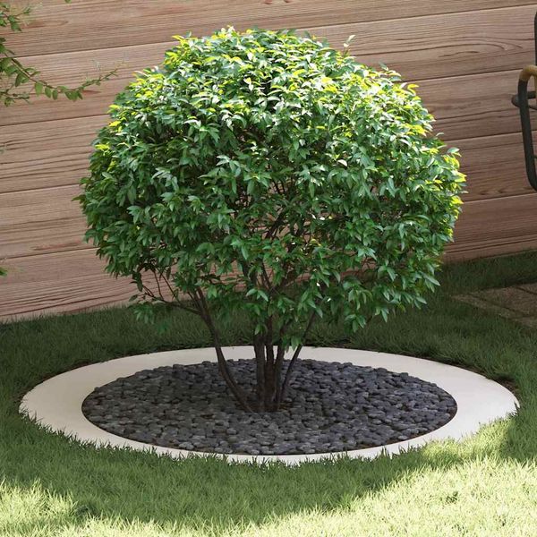 vidaXL vhodný pre ploché stromové krúžky 5 pcs Biela Ø90 / 120 cm Oceľ