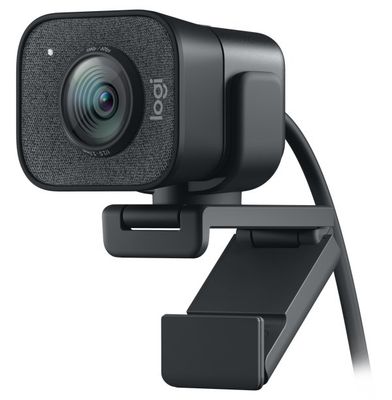 webová kamera Logitech StreamCam, grafit Webkamera, streamovacia, 1080p/60fps, autofocus, stereo mikrofón, statív, USB typ C, čierna