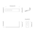 vidaXL Protišmykový držiak 2 Strieborná 74,5 x 15 x 32 mm Železo