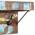 vidaXL Vešiak Nástenný Viacfarebný 73 x 19 x 23 cm Recyklovaný masív