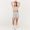 Bezšvová športová podprsenka Lift Grey - GymBeam, veľkosť S