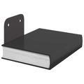 vidaXL Neviditeľná plávajúca polica 8 ks Čierny 6 x 11 x 6,5 cm