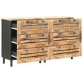 vidaXL Úložné skrine 2 ks 120 x 33 x 75 cm Masívne mango drevo