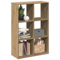 vidaXL Rozdeľovacia knižnica dub artisan 69,5x29x103,5 cm kompoz.drevo