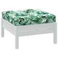 vidaXL Poduška na paletovú pohovku listový vzor 60x60x9,5 cm látka