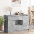 vidaXL Servírovacia skriňa so zásuvkou Betónová šedá 100 x 30 x 65,6