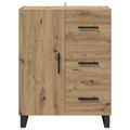 vidaXL Servírovacia skriňa Remeselný dub 69,5 x 34 x 90 cm