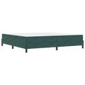 vidaXL Posteľ s pružinovým rámom Tmavozelená 200 x 200 cm látka