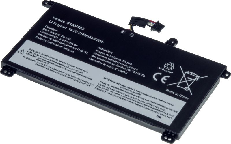 Batéria T6 Power pre Lenovo ThinkPad T570, T580, P51s, P52s, interná, 2100mAh, 32Wh, 4článková