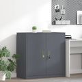 vidaXL Úložná skrinka Antracit 90 x 40 x 90 cm Oceľ