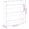 vidaXL Skriňa na topánky 2 ks 85 x 18 x 90 cm Kompozitné drevo