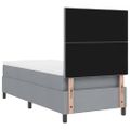 vidaXL Posteľ s pružinovým rámom Svetlosivá 80 x 200 cm látka