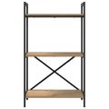 vidaXL Regál na knihy 3 úrovní 56 x 34 x 96 cm Kompozitné drevo