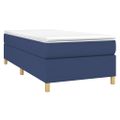 vidaXL Posteľný rám s boxspringom Modrá 80x200cm Látka