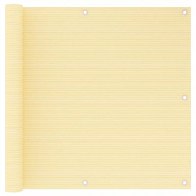 vidaXL Balkónová markíza béžová 90x500 cm HDPE