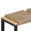 vidaXL Vankúš na lavičku 2 ks Pl plush kord Sivohnedá Hĺbka 35 cm
