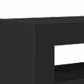vidaXL Servírovacia skriňa Čierna 116 x 30 x 75 cm Kompozitné drevo