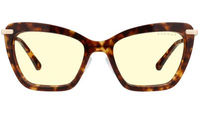 GUNNAR kancelárske/hermé okuliare ANNA TORTOISESHELL jantárové sklá BLF 65 GUNNAR focus Okuliare, kancelárske, herné, hnedo-zlaté obrúčky, jantárové sklá