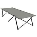 vidaXL Skladacia kempingová posteľ 2 ks Sivá 206 x 76 x 74 cm