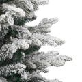 vidaXL Umelý Sklápací Vianočný Stromček Biela 150 cm PE a PVC