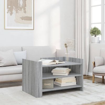 vidaXL Konferenčný stolík sivý sonoma 80x50x50 cm kompozitné drevo