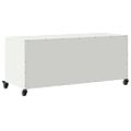 vidaXL TV skrinka biela 100,5x39x43,5 cm oceľ