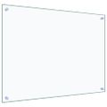 vidaXL Kuchynské zásteny 2ks priehľadné 80x60 cm tvrdené sklo