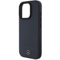 Puzdro Mercedes pre iPhone 16 Pro Max 6,9" MEHMP16X23RBARV Hardcase Textúrovaná a hladká koža MagSafe tmavomodrá