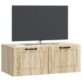 vidaXL Nástenná TV skrinka Nástenný Dub sonoma 78,5 x 41 x 30 cm