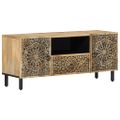 vidaXL TV skrinka 105x33x46 cm masívne mangovníkové drevo