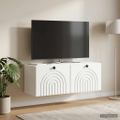 vidaXL Nástenná TV skrinka Biela 78,5 x 31 x 30 cm Kompozitné drevo