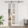 vidaXL Posuvné dvere ORKDAL Biela a čierna 78 x 232 cm