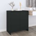 vidaXL Komoda čierna 70x41x75 cm spracované drevo