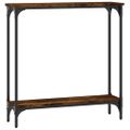 vidaXL Konzolový stolík dymový dub 75x22,5x75 cm kompozitné drevo