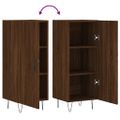 vidaXL Komoda hnedý dub 34,5x34x90 cm spracované drevo