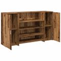 vidaXL Recepčný stôl staré drevo 180x50x103,5 cm kompozitné drevo