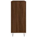 vidaXL Skrinka na platne hnedý dub 84,5x38x48 cm kompozitné drevo