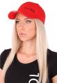Kšiltovka s LED svetlom B-CAP 25lm, nabíjacia, USB, univerzálna veľkosť, červená SIXTOL