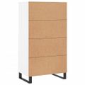 vidaXL Vysoká skrinka biela 60x36x110 cm spracované drevo